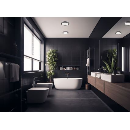 LED Spoljašnja plafonjera sa senzorom pokreta BENO LED/12/18W/230V 3000/3500/4000K IP65 antracit okrugli