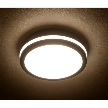 LED Spoljašnja plafonjera sa senzorom pokreta BENO LED/12/18W/230V 3000/3500/4000K IP65 antracit okrugli