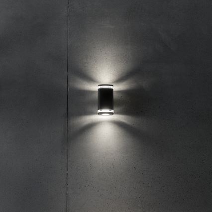 Spoljašnja zidna lampa ZEVI 2xGU10/10W/230V IP54 crno