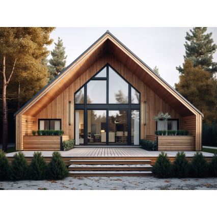 LED spoljašnje zidno svetlo YALTE LED/8W/230V 4000K IP54 crno