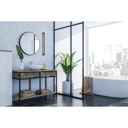 LED spoljašnje zidno svetlo YALTE LED/11W/230V 4000K IP54 crna