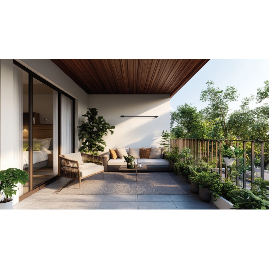 LED spoljašnje zidno svetlo YALTE LED/11W/230V 3000K IP54 crno