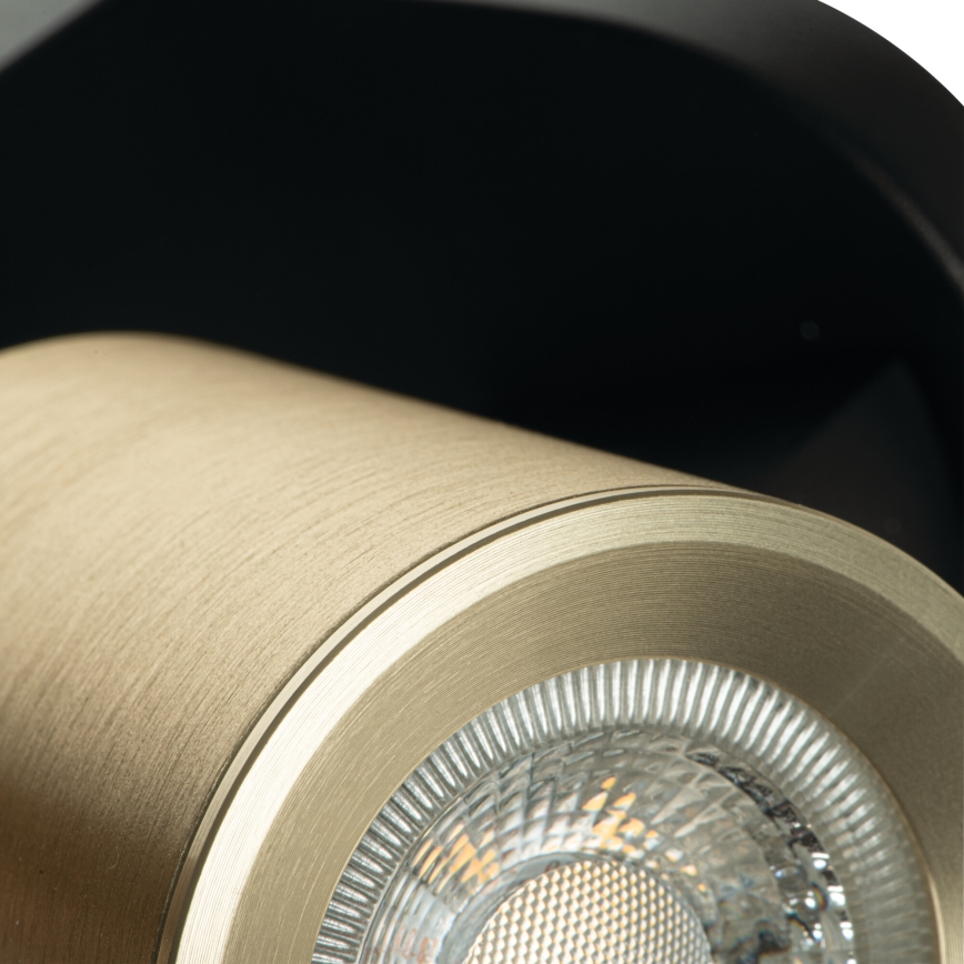 Spot svetiljka LAURIN 3xGU10/10W/230V mesing/crna