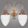 Kemar RI/K/2/M - Zidna lampa RINAMA 2xE27/60W/230V mesing