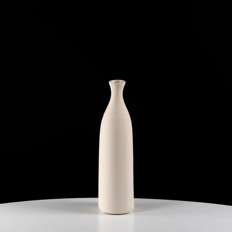 Keramička vaza 25 cm bela