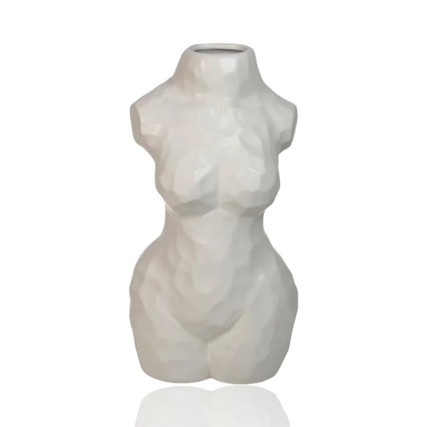 Keramička vaza 30 cm, bela