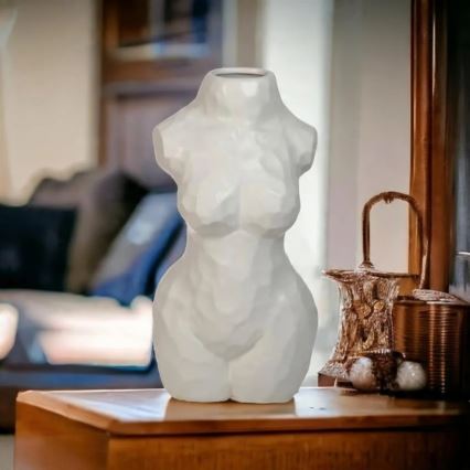 Keramička vaza 30 cm, bela