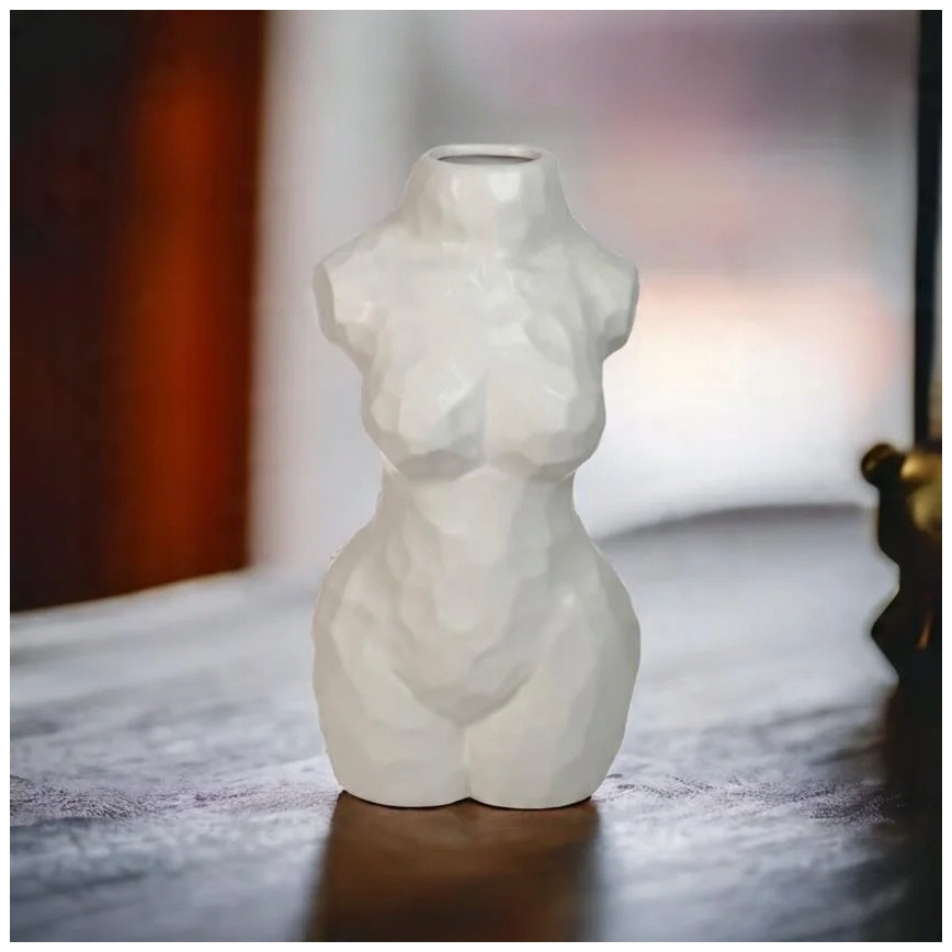 Keramička vaza 30 cm, bela