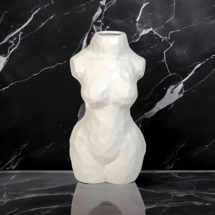 Keramička vaza 30 cm, bela