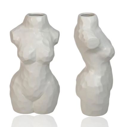 Keramička vaza 30 cm, bela