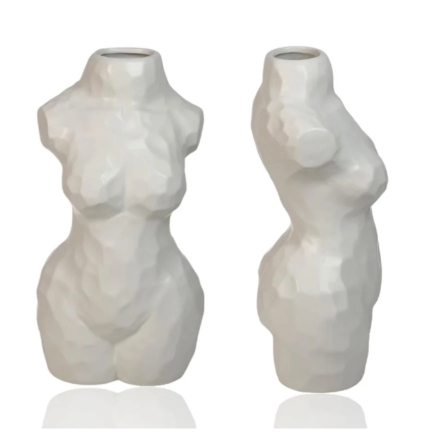 Keramička vaza 30 cm, bela