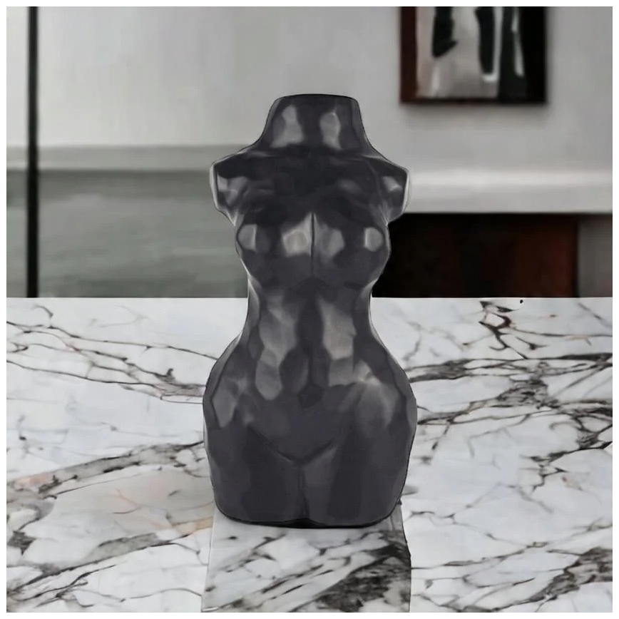 Keramička vaza 30 cm crna