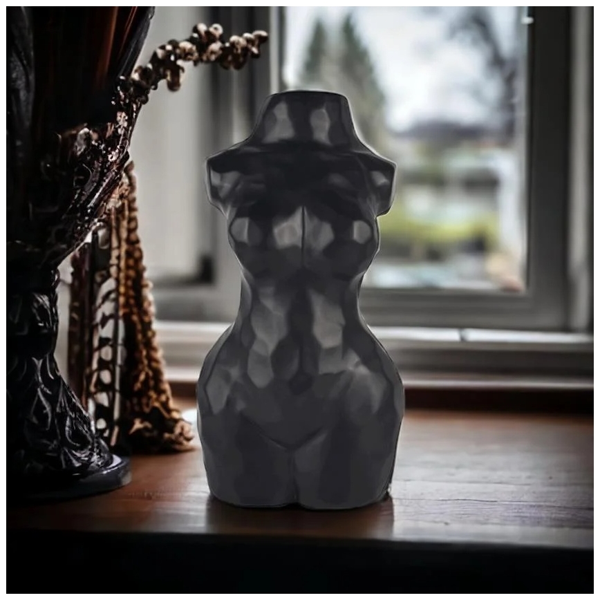 Keramička vaza 30 cm crna
