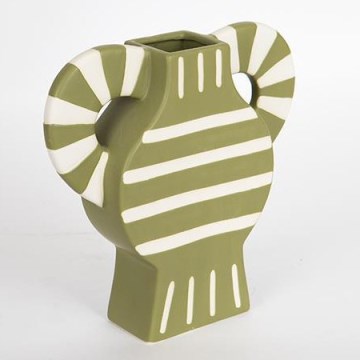 Keramička vaza 32x30,8 cm, elegantne zelene boje