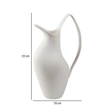 Keramička vaza 33x17x19 cm, bela