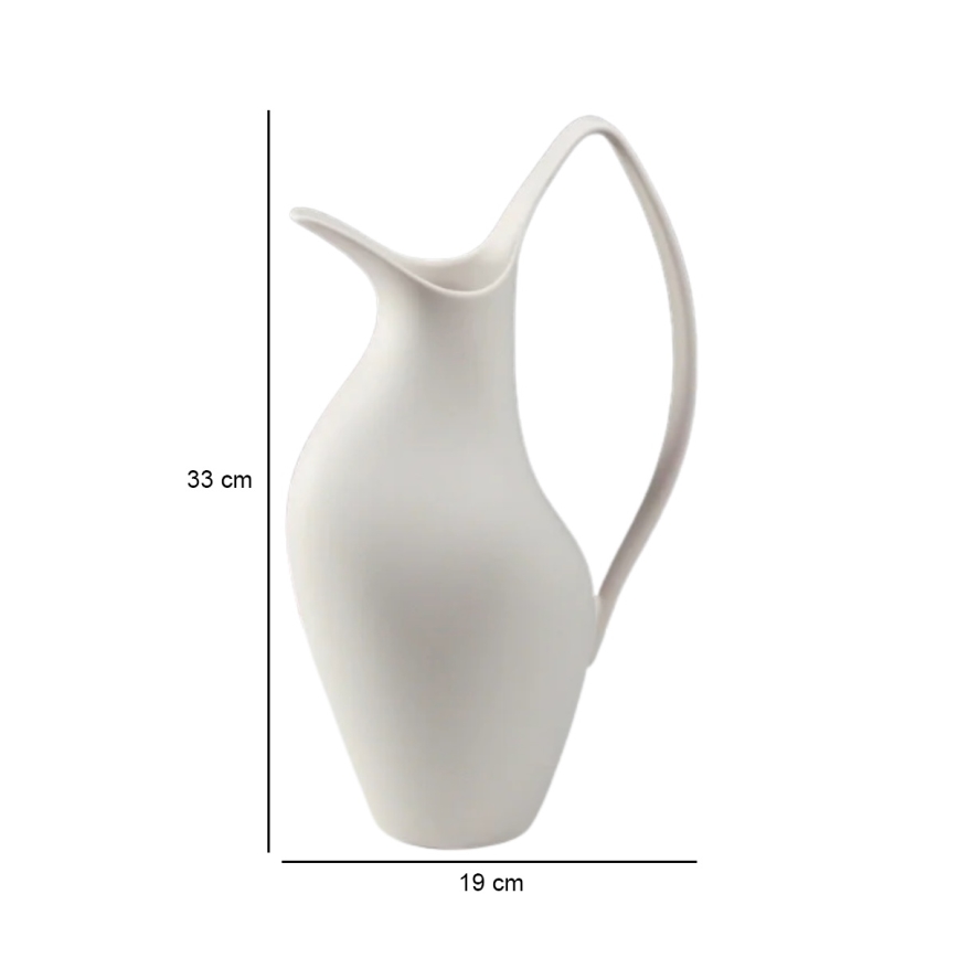 Keramička vaza 33x17x19 cm, bela