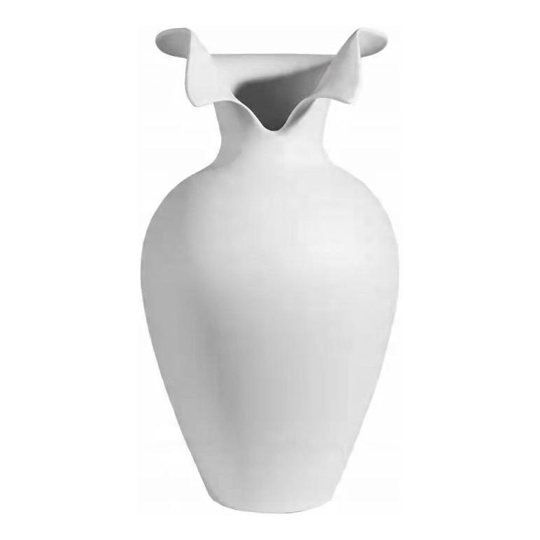 Keramička vaza 42x23 cm bela