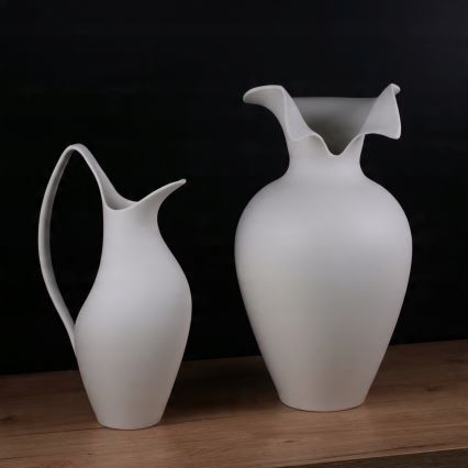 Keramička vaza 42x23 cm bela