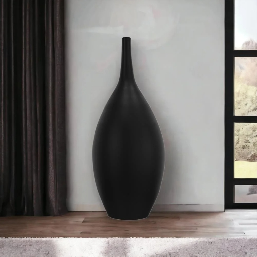 Keramička vaza 47 cm, crna