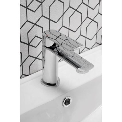 KFA Armatura 4422-815-00 - Slavina za lavabo + gornji deo sifona sa prelivom AGAT 15,2 cm mesing