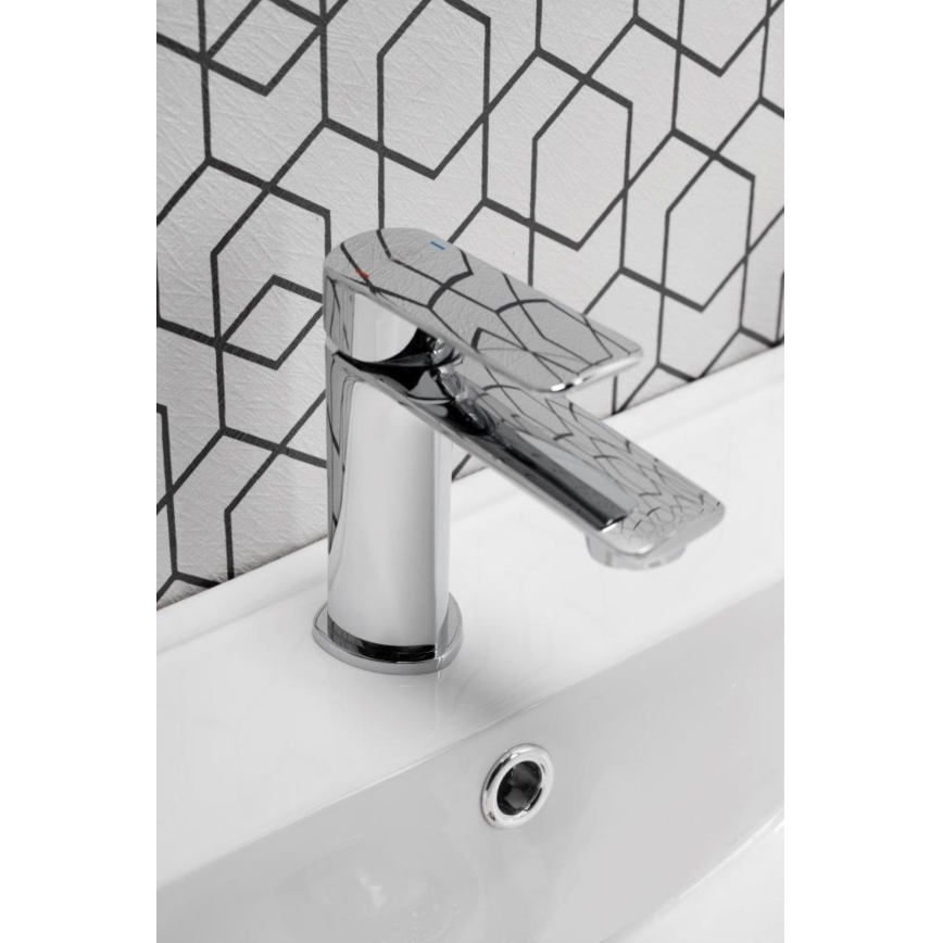 KFA Armatura 4422-815-00 - Slavina za lavabo + gornji deo sifona sa prelivom AGAT 15,2 cm mesing