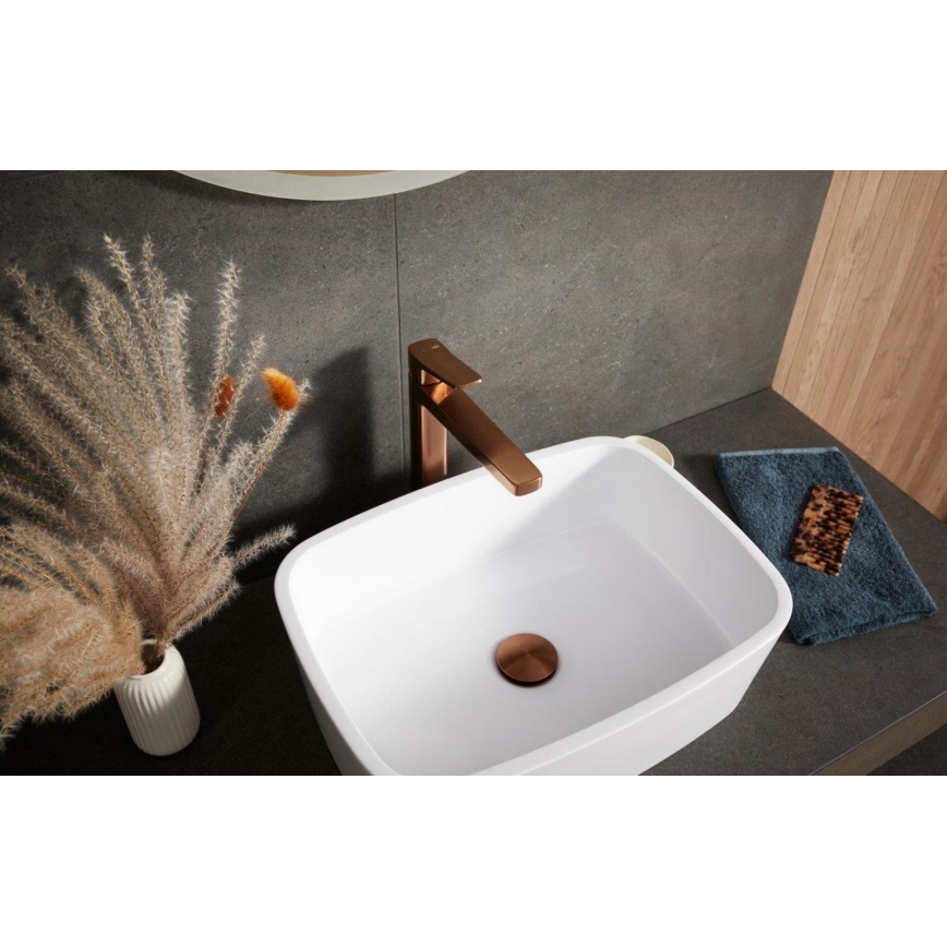 KFA Armatura 4522-712-34 - Baterija za umivaonik + izliv MALAGA 30,3 cm roze zlato