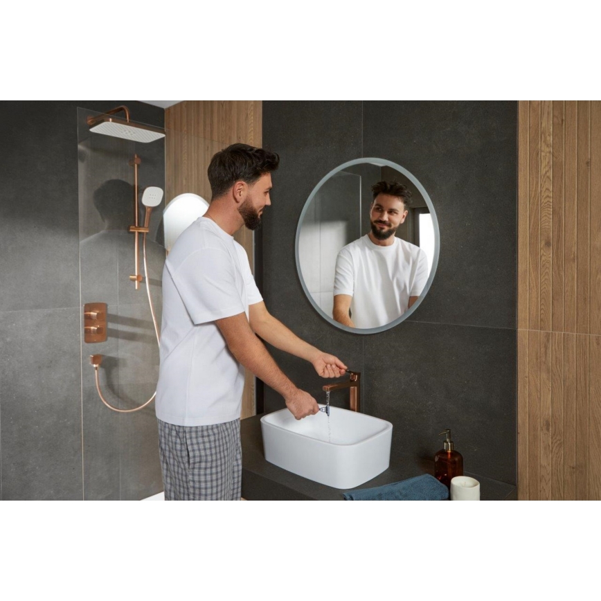 KFA Armatura 4522-712-34 - Baterija za umivaonik + izliv MALAGA 30,3 cm roze zlato