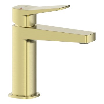 KFA Armatura 4522-815-31 - Baterija za umivaonik + automatski slivnik MALAGA 15,9 cm brušeno zlato