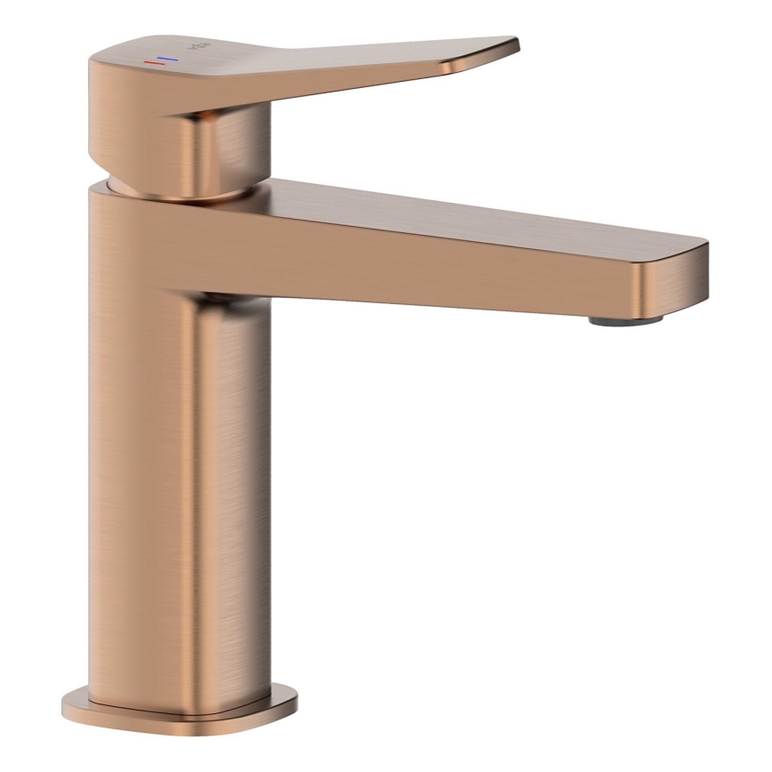 KFA Armatura 4522-815-34 - Baterija za umivaonik + odtok MALAGA 15,9 cm roze zlato