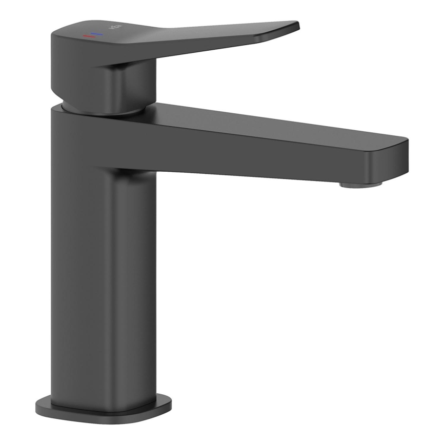 KFA Armatura 4522-815-81 - Baterija za umivaonik + izliv MALAGA 15,9 cm crna