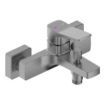KFA Armatura 4524-010-61 - Baterija za kadu MALAGA, metalno-siva