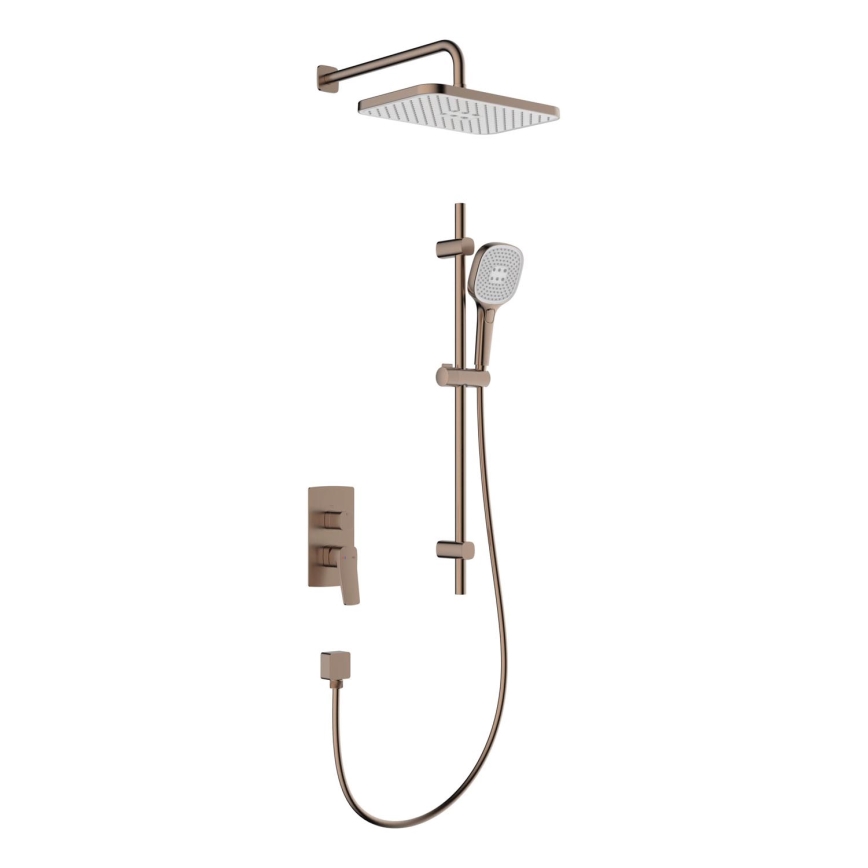 KFA Armatura 4529-301-34 - Tuš set sa ugradnom baterijom MALAGA ružičasto zlato