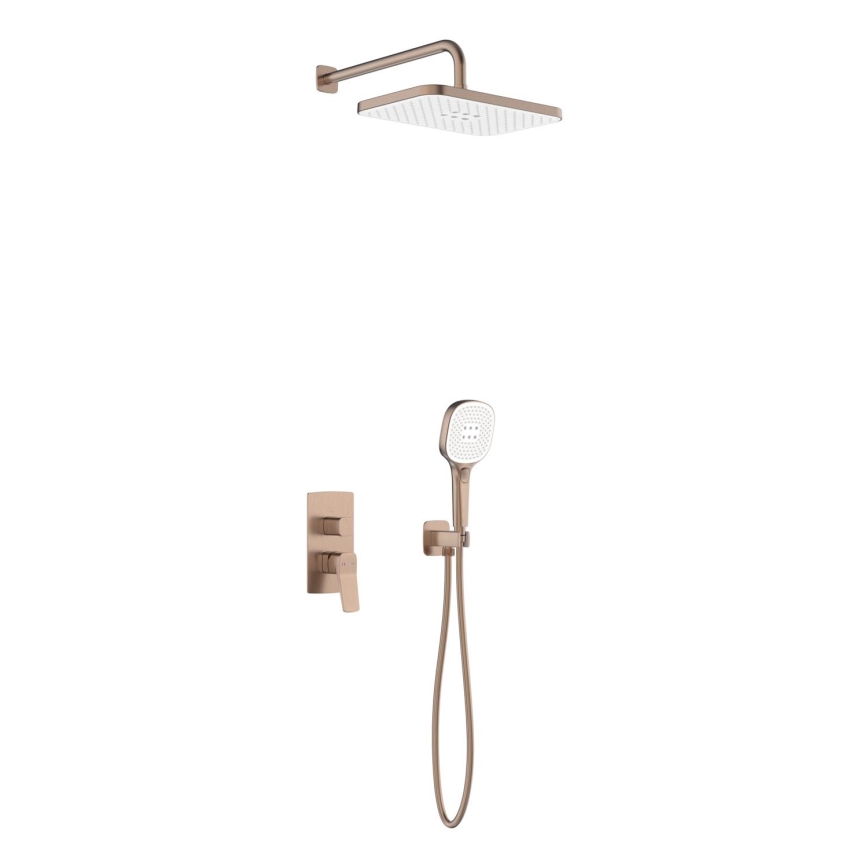 KFA Armatura 4529-501-34 - Tuš set sa podžbuknom baterijom MALAGA u rose gold