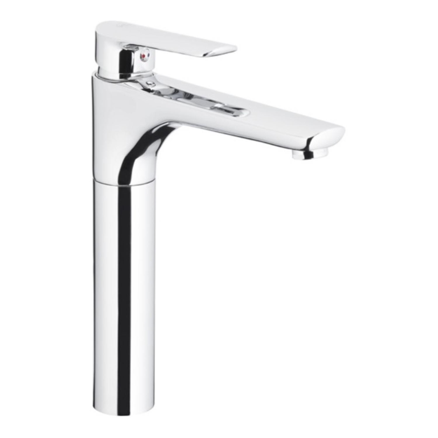 KFA Armatura 5022-712-00 - Slavina za lavabo + gornji deo sifona sa prelivom TANZANIT 28,4 cm mesing