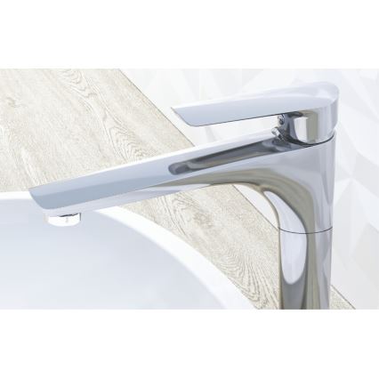 KFA Armatura 5022-712-00 - Slavina za lavabo + gornji deo sifona sa prelivom TANZANIT 28,4 cm mesing
