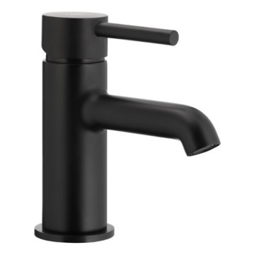 KFA Armatura 5032-815-81 - Slavina za umivaonik + odliv sa prelivom MOZA 15,2 cm mat crna