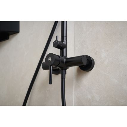 KFA Armatura 5036-910-81 - Set za tuširanje sa mešalicom MOZA mesing/matirana crno