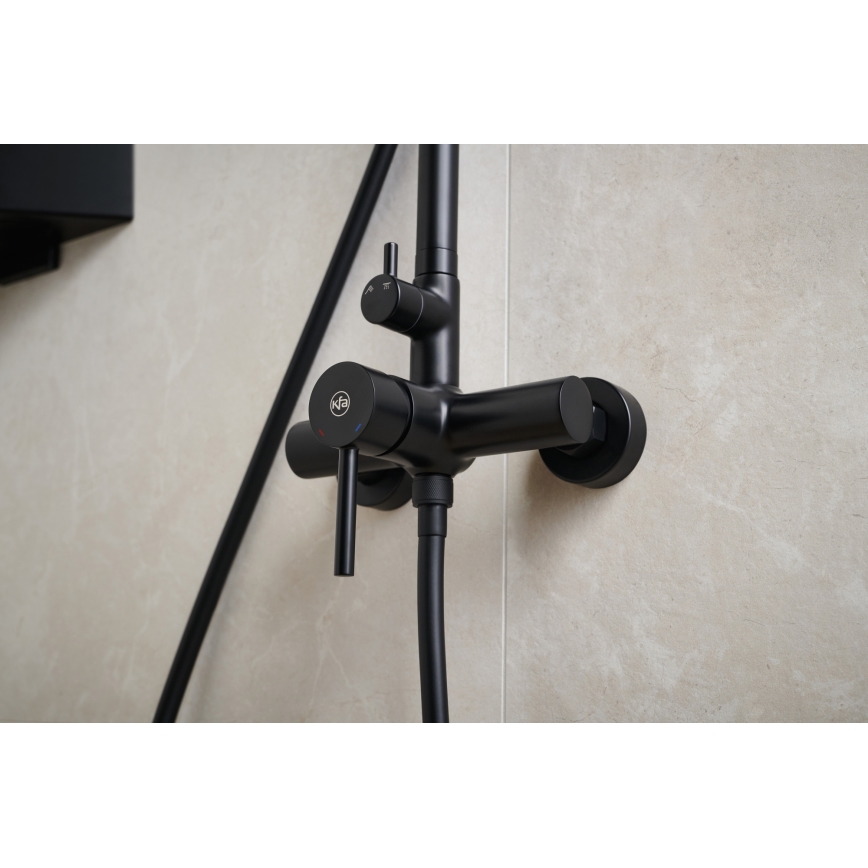 KFA Armatura 5036-910-81 - Set za tuširanje sa mešalicom MOZA mesing/matirana crno
