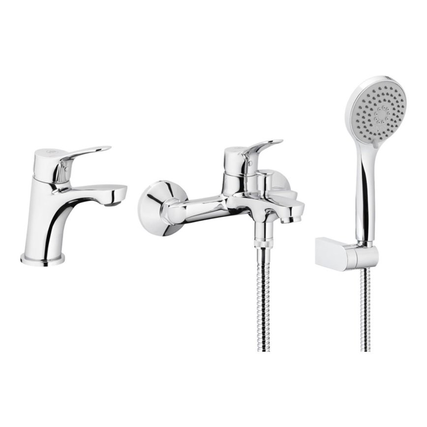 KFA Armatura 5241-003-00 - Set za kadu sa mešalicom + Mešalica za lavabo MORRIS sjajni krom