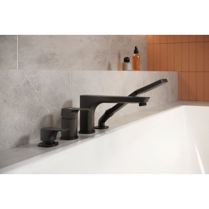 KFA Armatura 5535-210-81 - Mešalica za kadu 4 rupe MOKAIT mesing/matirana crno