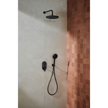 KFA Armatura 5559-501-81 - Set za tuširanje sa mešalicom za malter OTAVA matirana crno