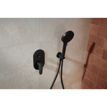 KFA Armatura 5559-501-81 - Set za tuširanje sa mešalicom za malter OTAVA matirana crno