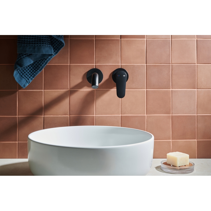 KFA Armatura 5559-810-81 - Slavina za lavabo za skrivenu instalaciju OTAVA matirana crno