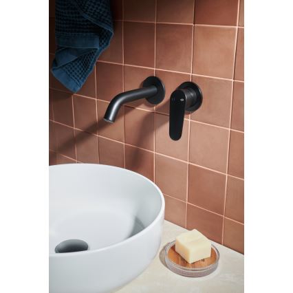 KFA Armatura 5559-810-81 - Slavina za lavabo za skrivenu instalaciju OTAVA matirana crno