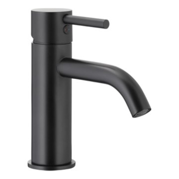KFA Armatura 5822-815-81 - Baterija za umivaonik + slivnik NEDA 16,5 cm mesing/mat crna