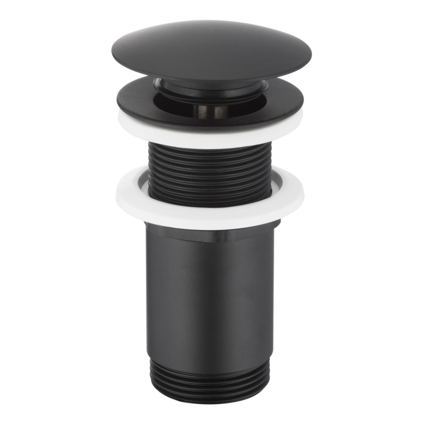 KFA Armatura 660-253-81 - Gornji deo sifona za lavabo bez preliva CLICK-CLACK pr. 6,6 cm mesing/matirana crno