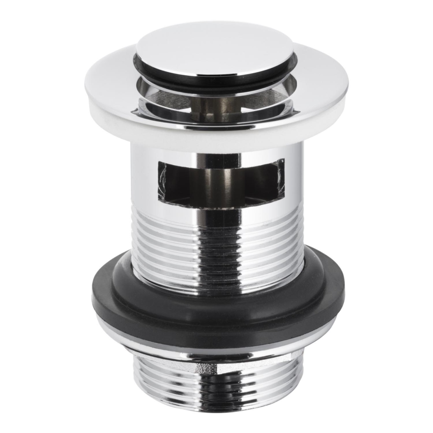 KFA Armatura 660-354-00 - Otpad iz slivnika sa preljevom CLICK-CLACK pr. 6,2 cm sjajni krom