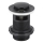 KFA Armatura 660-354-81 - Otpad iz slivnika sa preljevom CLICK-CLACK pr. 6,2 cm mesing/matirana crno
