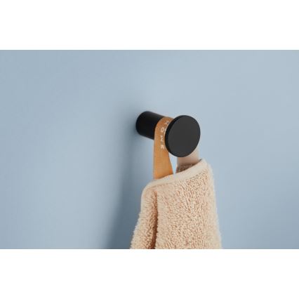KFA Armatura 864-020-81 - Zidna kuka TOWEL nerđajući čelik/matirana crno