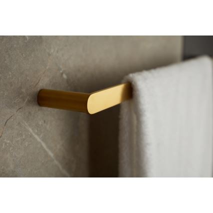 KFA Armatura 864-025-31 - Zidni držač za peškire 24 cm nerđajući čelik/zlatna